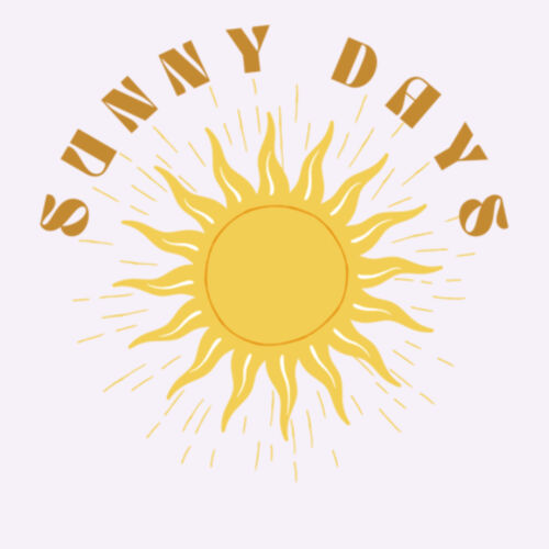 Sunny Days Crop Tee Design