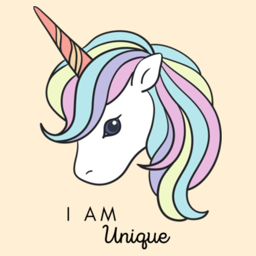 I Am Unique Kids Hoodie Design