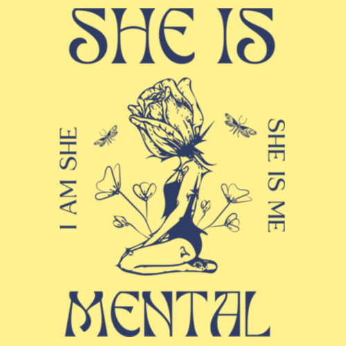 She Is Mental Relax Hood Design