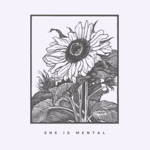 she is mental sun flower Design