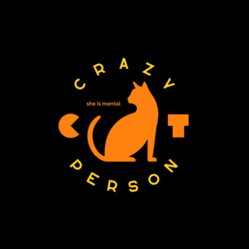 crazy cat person Design