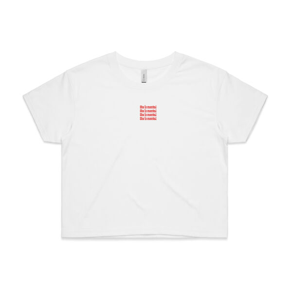 She Is Mental Crop Tee Thumbnail