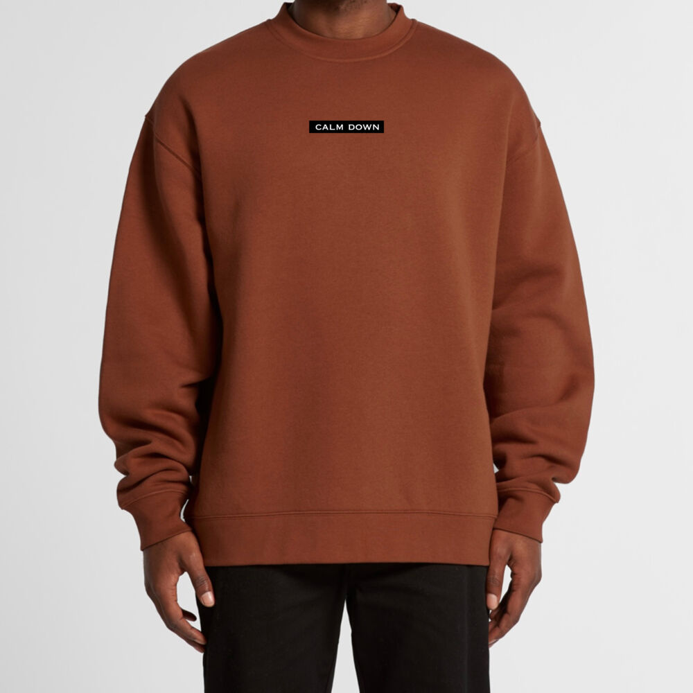 Calm Down Men’s Relax Crewneck Thumbnail