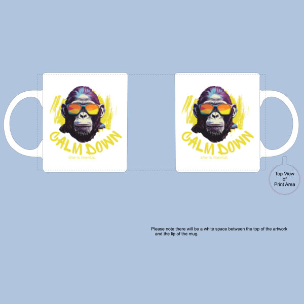 Calm Down Ceramic Mug Thumbnail